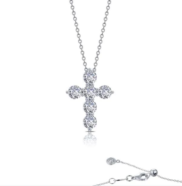 1.02 CTW Cross Pendant Necklace