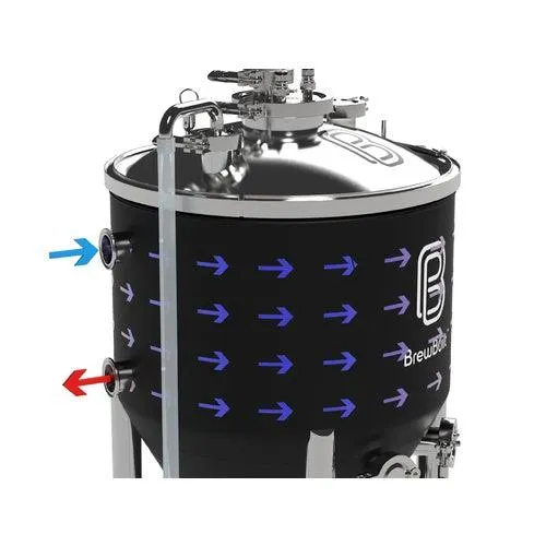 144L BrewBuilt X2 - Jacketed Stainless Steel Conical Unitank Fermenter Kit (38gal)