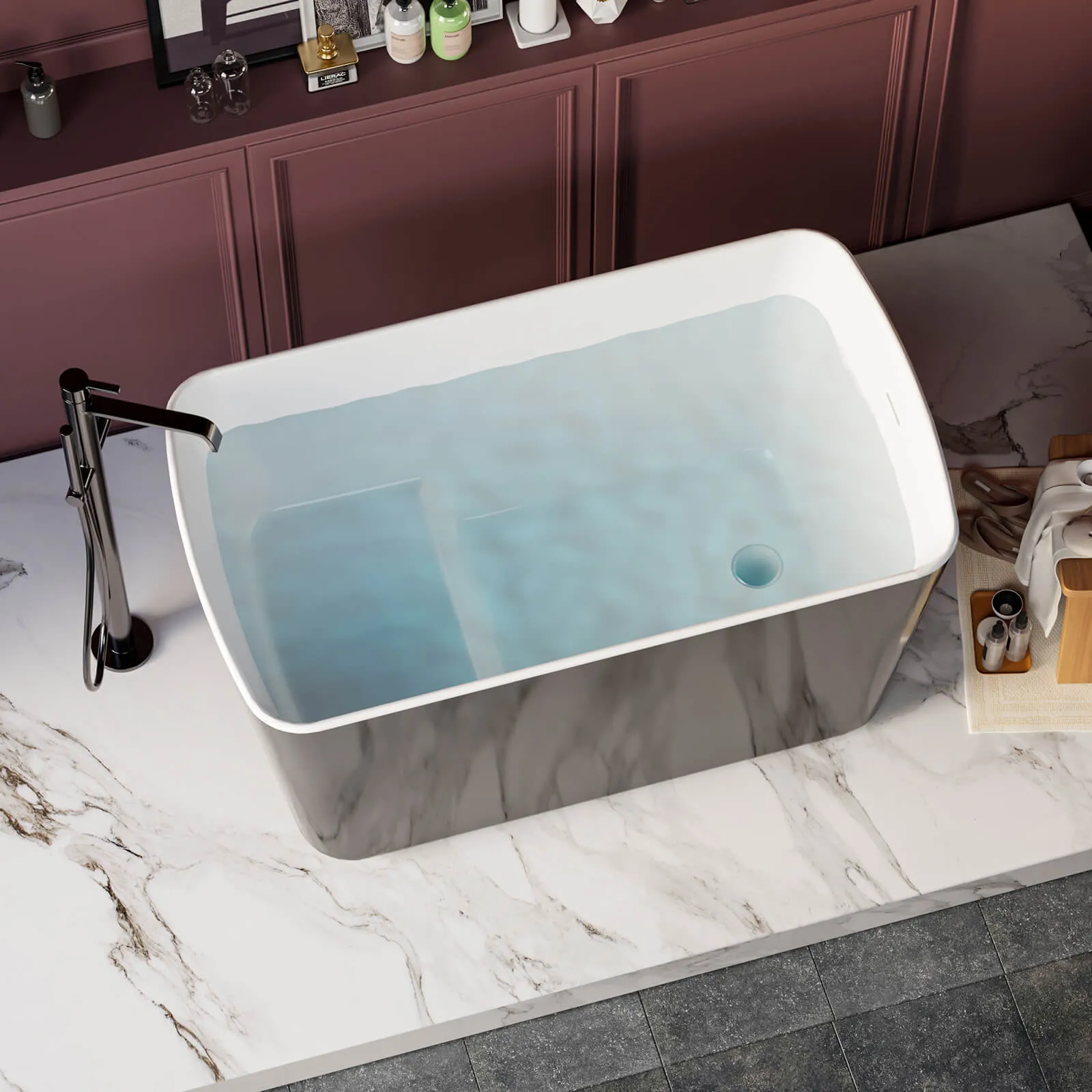 49" Small Size Sit-In Soaking Tub