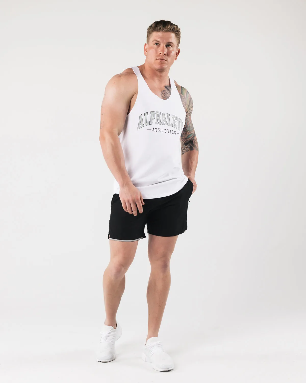 AA Raw Cut Tank - White