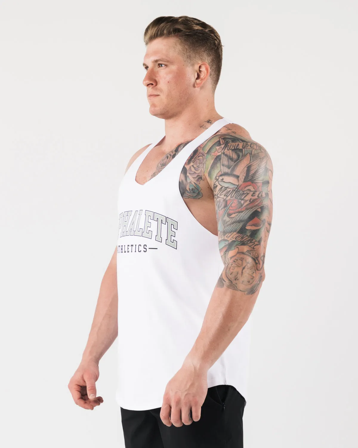 AA Raw Cut Tank - White