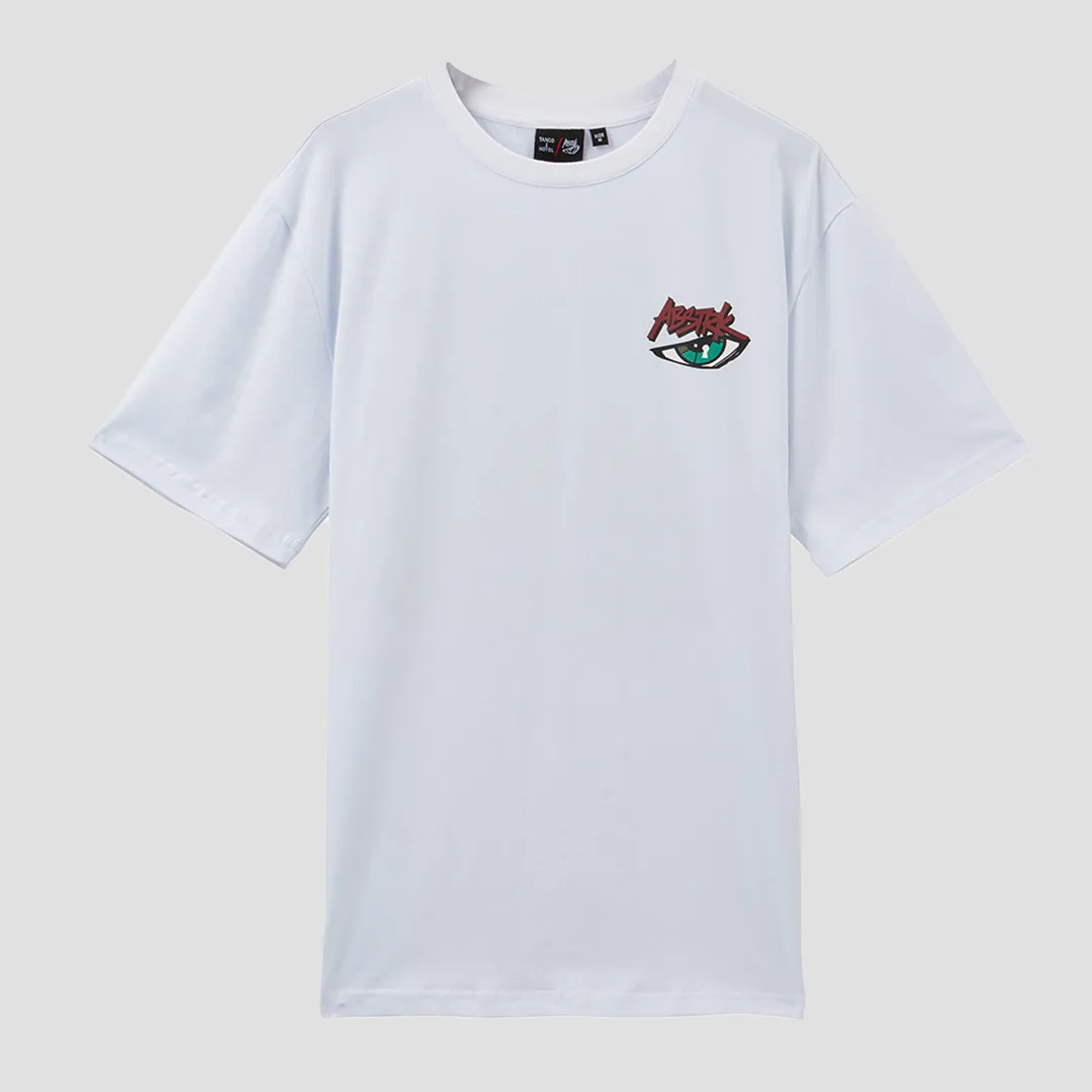 ABSTRK EYES TEE WHITE