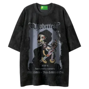 AG Suede American Street Death IS Coming Suede Short Sleeves