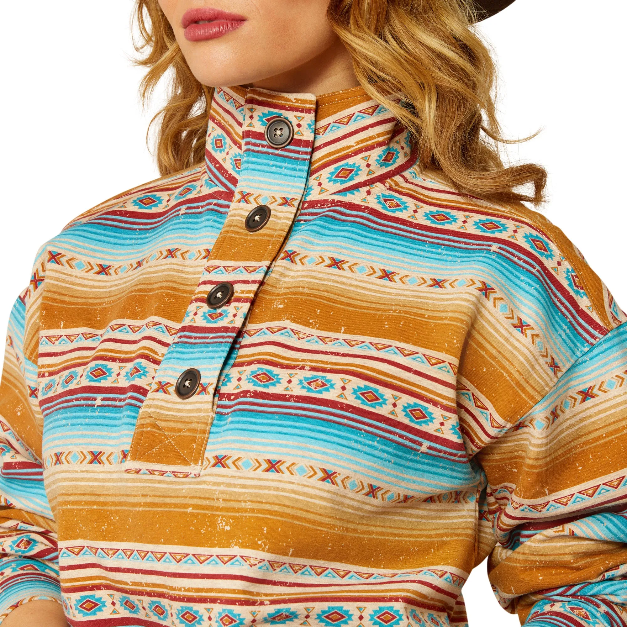 Ariat Ladies Hometown Fallon Serape Print Sweatshirt 10052416