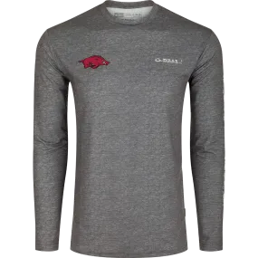 Arkansas Performance Heather Long Sleeve Crew