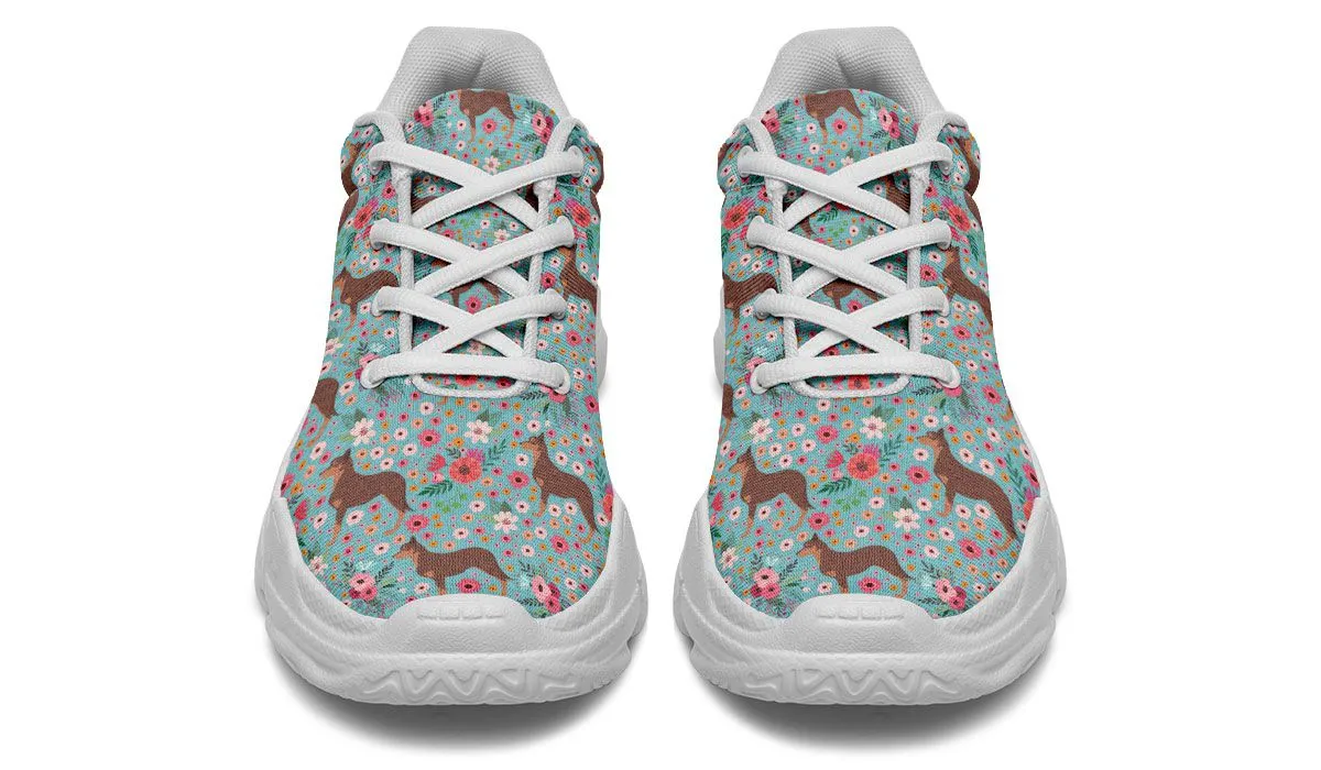 Australian Kelpie Flower Chunky Sneakers