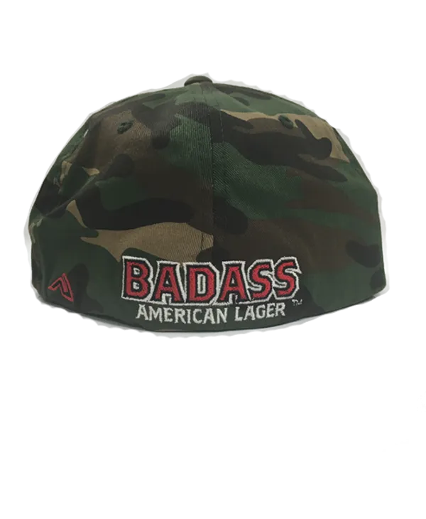 BADASS Camo Fitted Hat