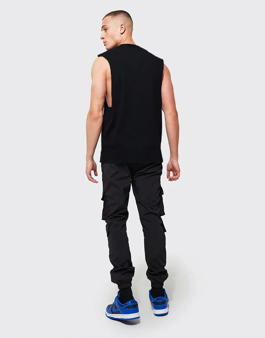 Bho Men'S Crew Neck Sleeveless Gym Shirt