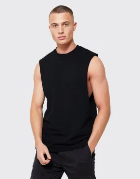 Bho Men'S Crew Neck Sleeveless Gym Shirt