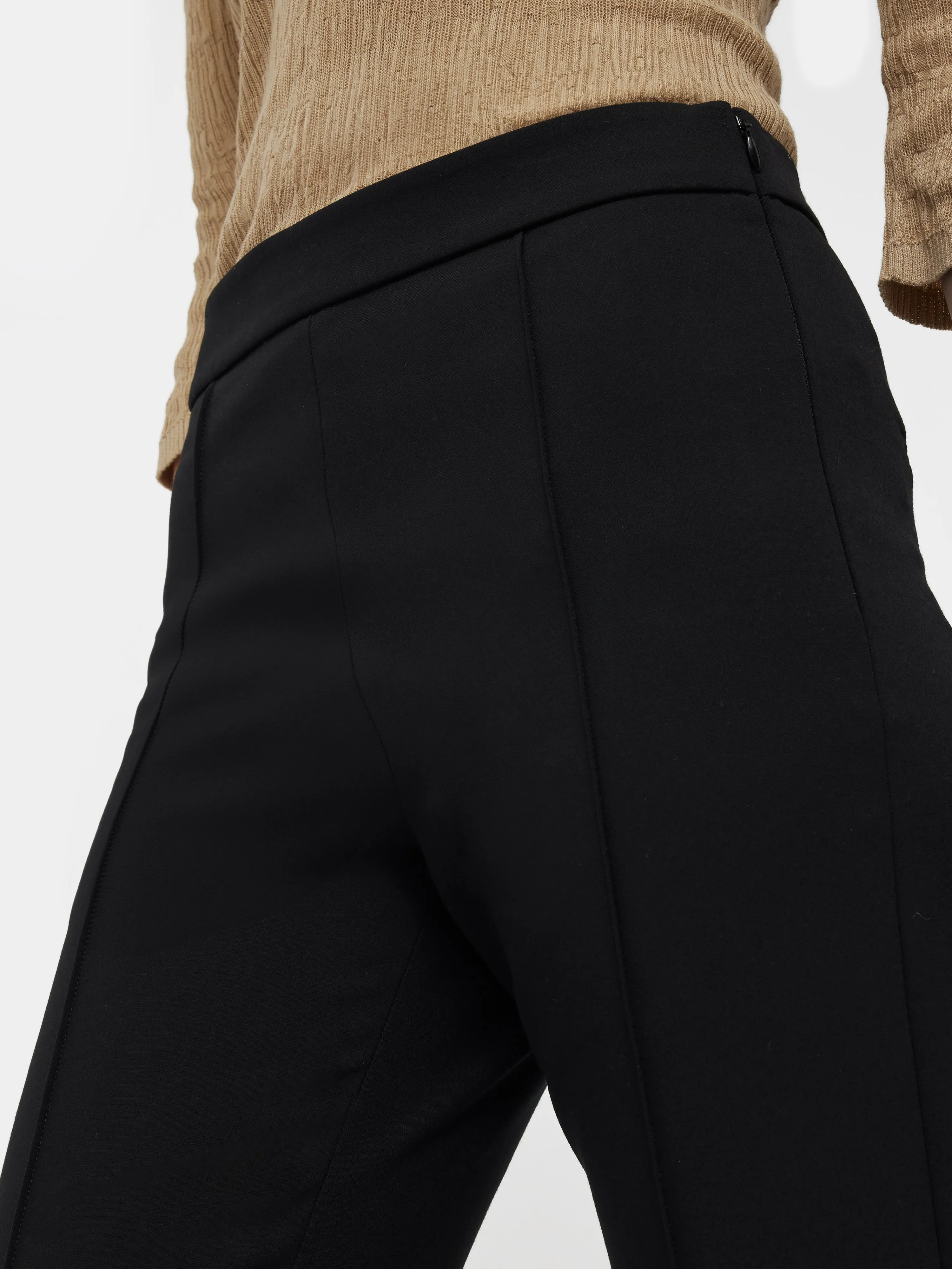 Bi Stretch Cigarette Trouser | Black