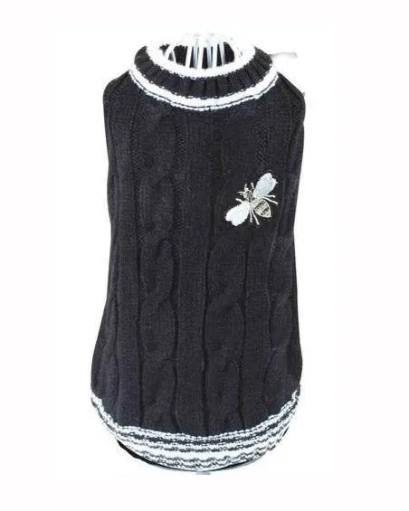 Black Bee Cable Sweater (FINAL SALE)