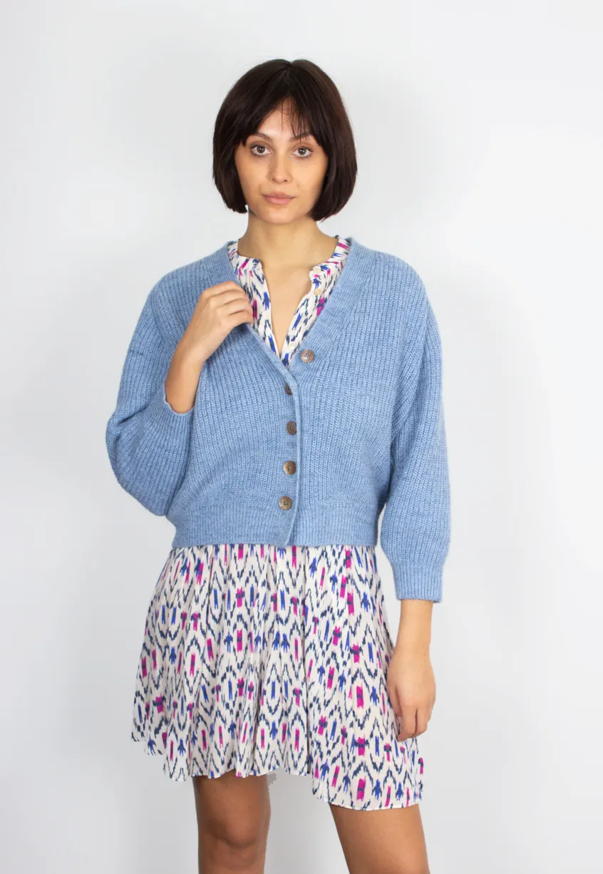 BR Dosany Cardigan in Chambray