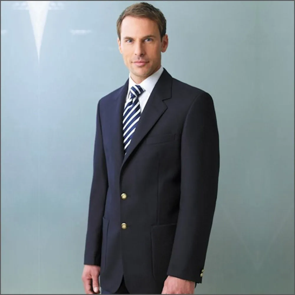 Brook Taverner Oxford Classic Navy Pure Wool Blazer-