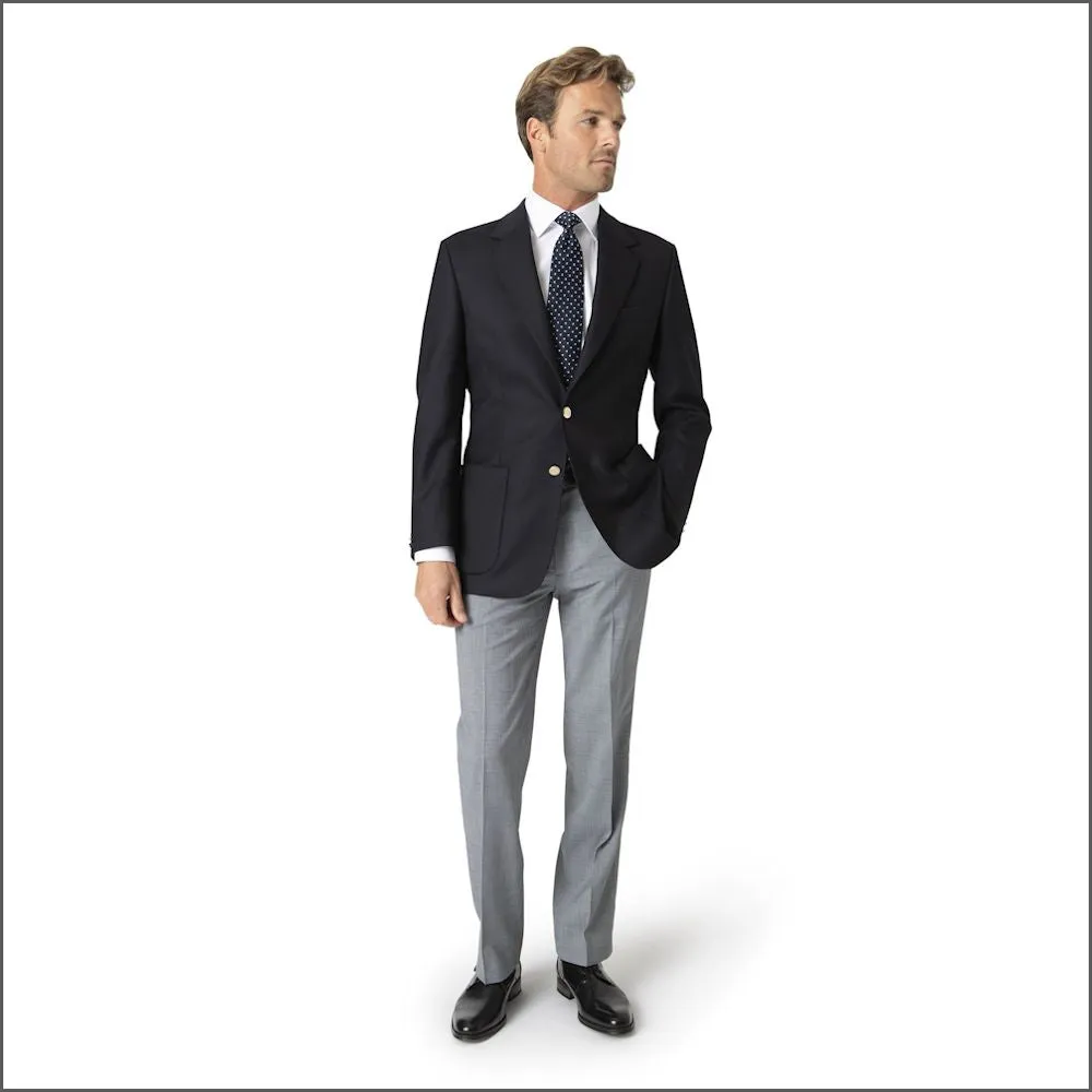 Brook Taverner Oxford Classic Navy Pure Wool Blazer-