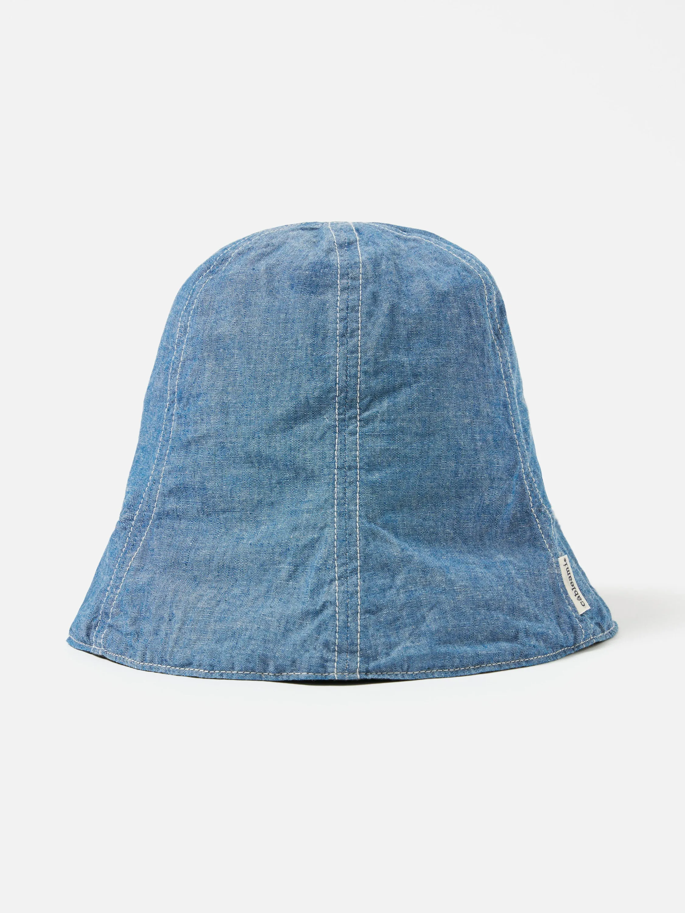 cableami® Reversible Tulip Hat in Indigo/Blackwatch 5oz Chambray/Cordura