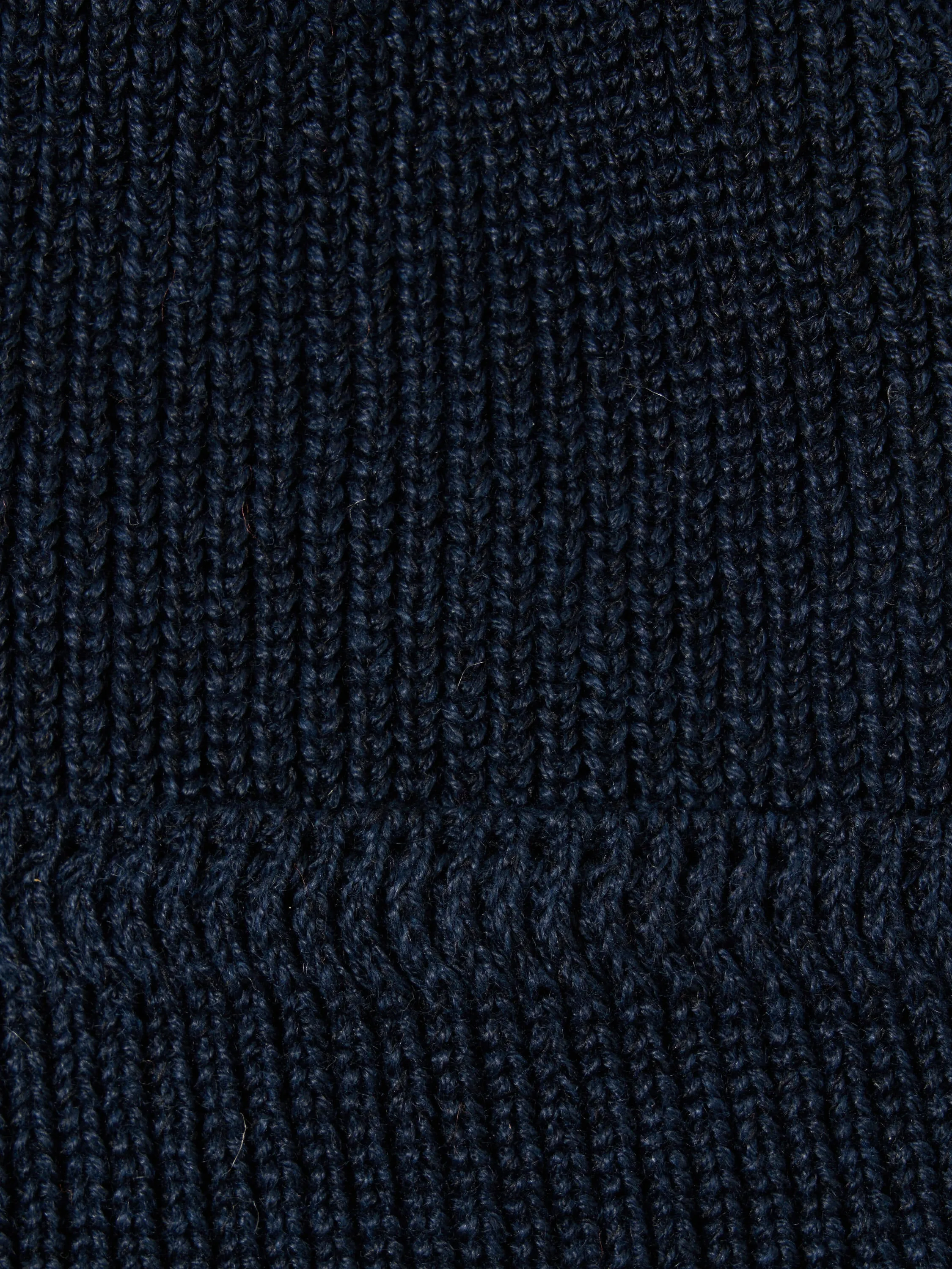 cableami® Waffle Watchcap in Navy Linen