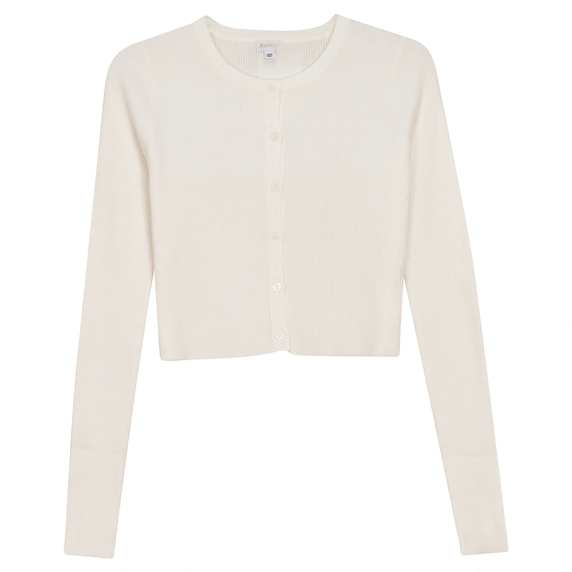 cardigan cropped knit - off white