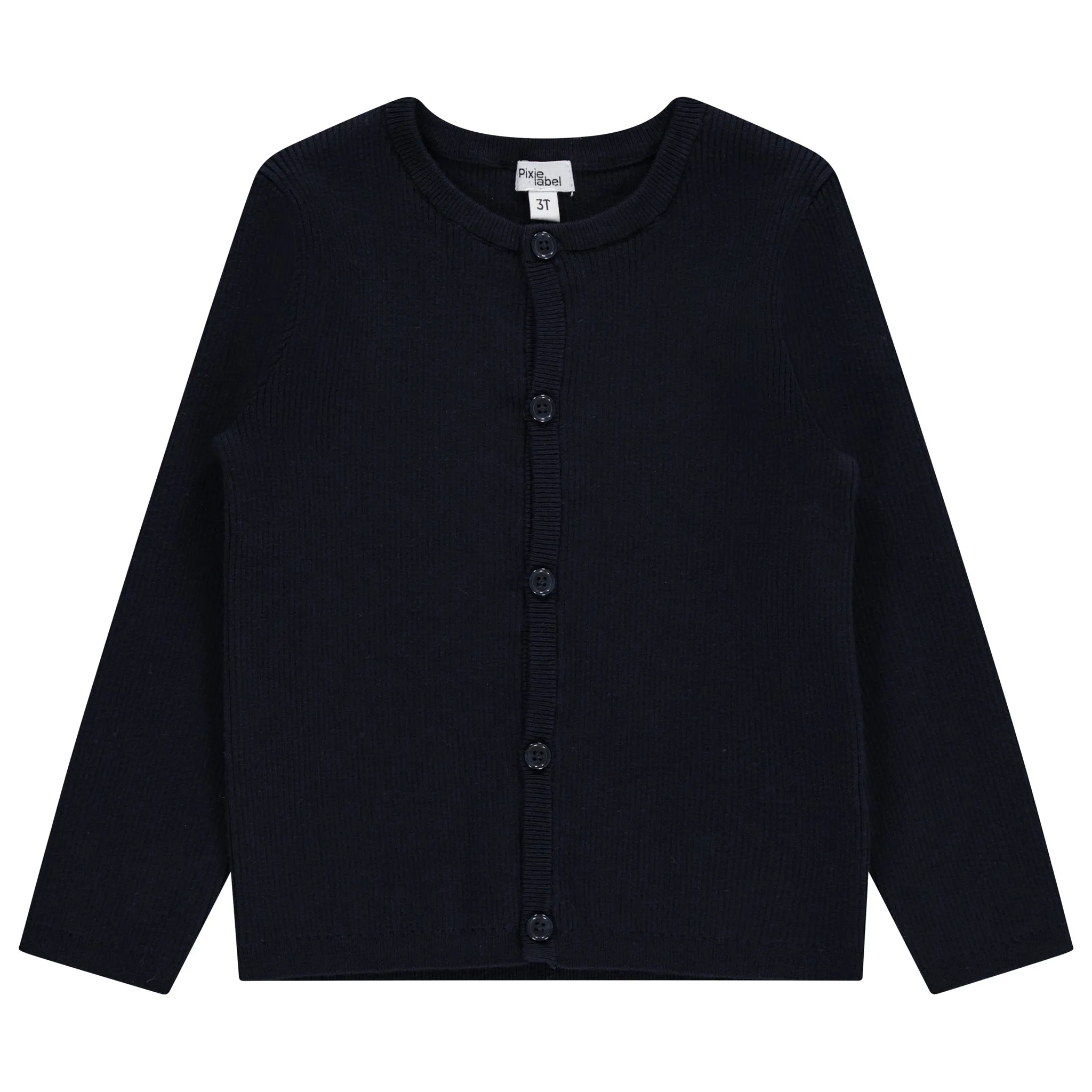 cardigan ribbed knit - navy