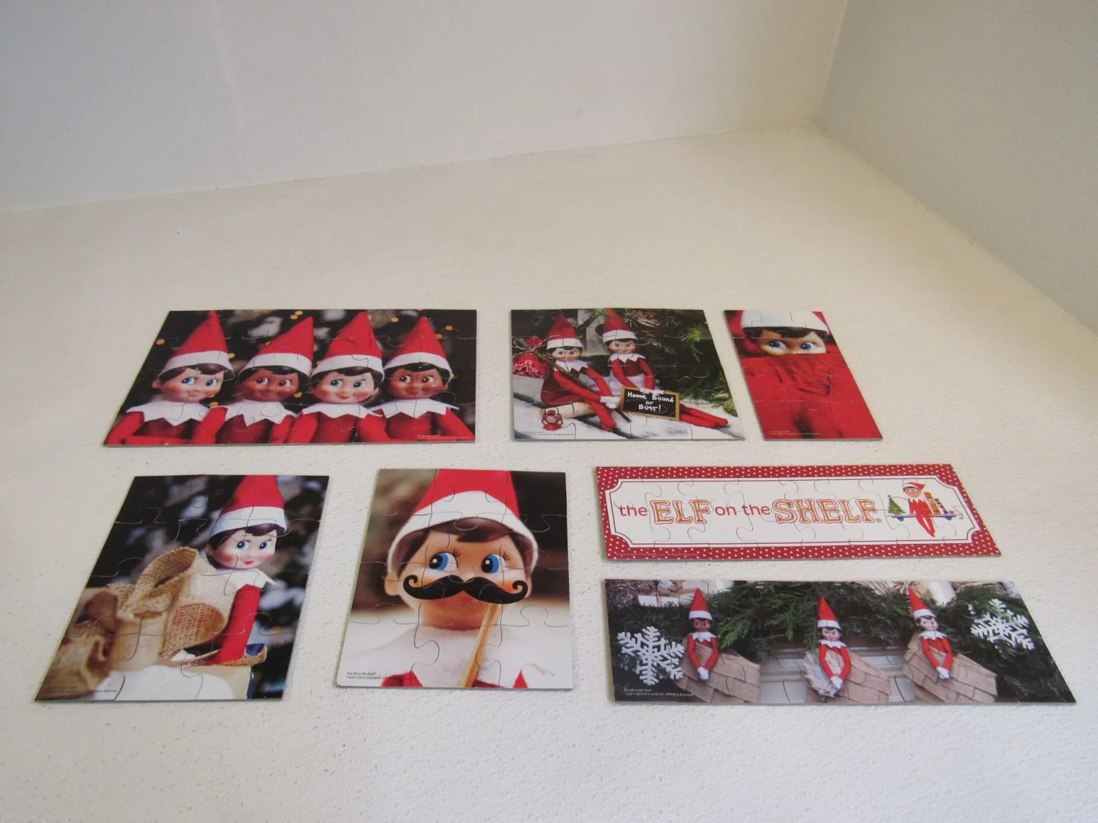 Cardinal Elf On A Shelf Wood Puzzles Lot of 7 -- Used