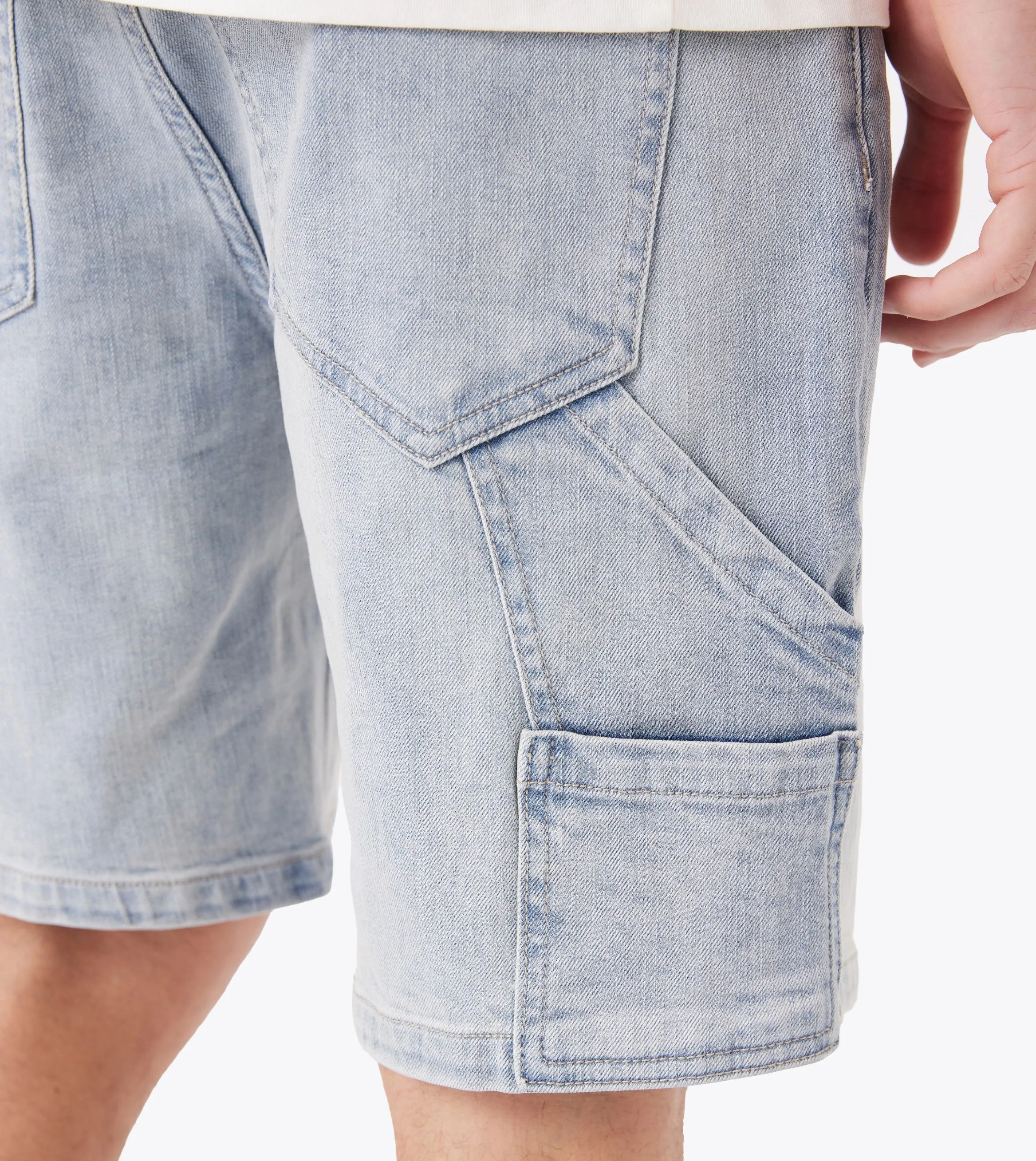 Carpenter Denim Short Lt Blue