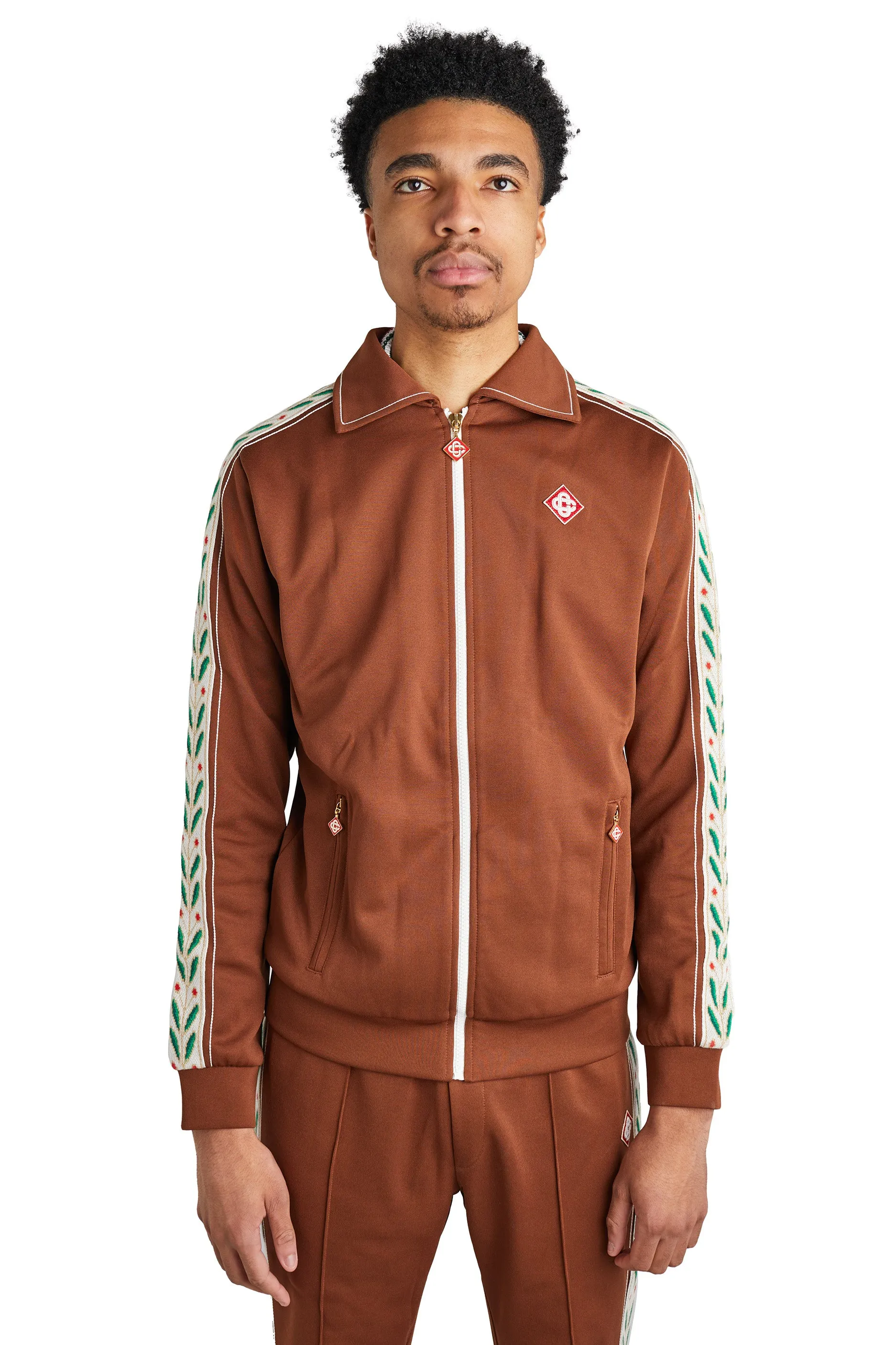 Casablanca Laurel Track Jacket 'Brown'