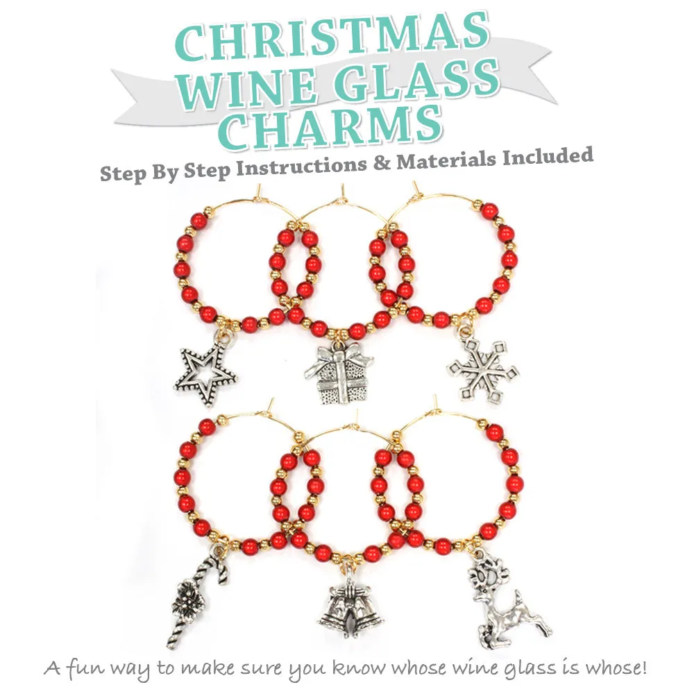 Christmas Wine Glass Charms Kit