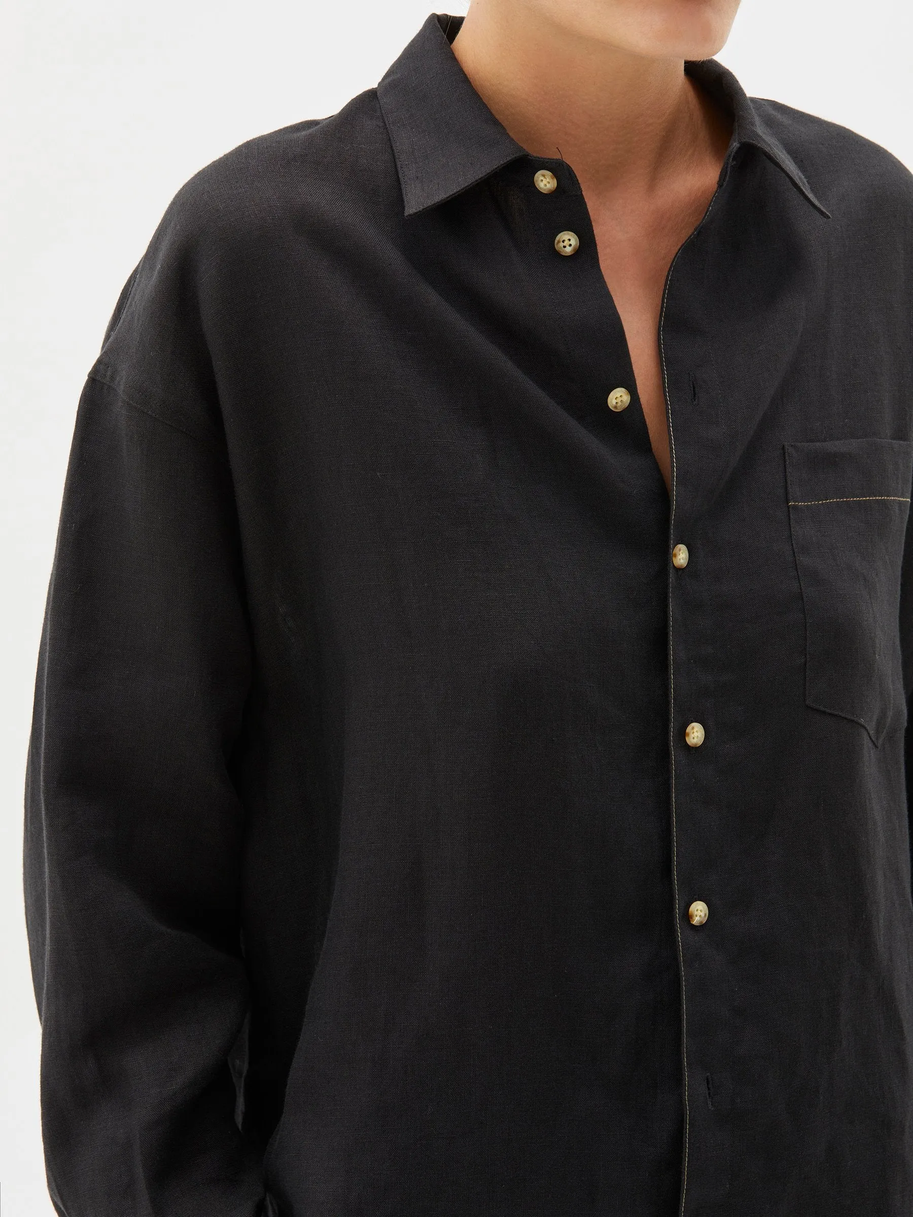 classic linen oversized shirt