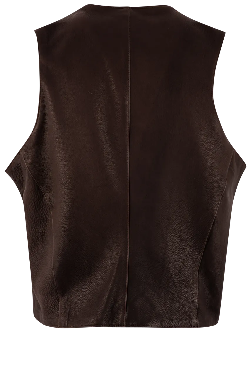 Continental Leather Deerskin Vest