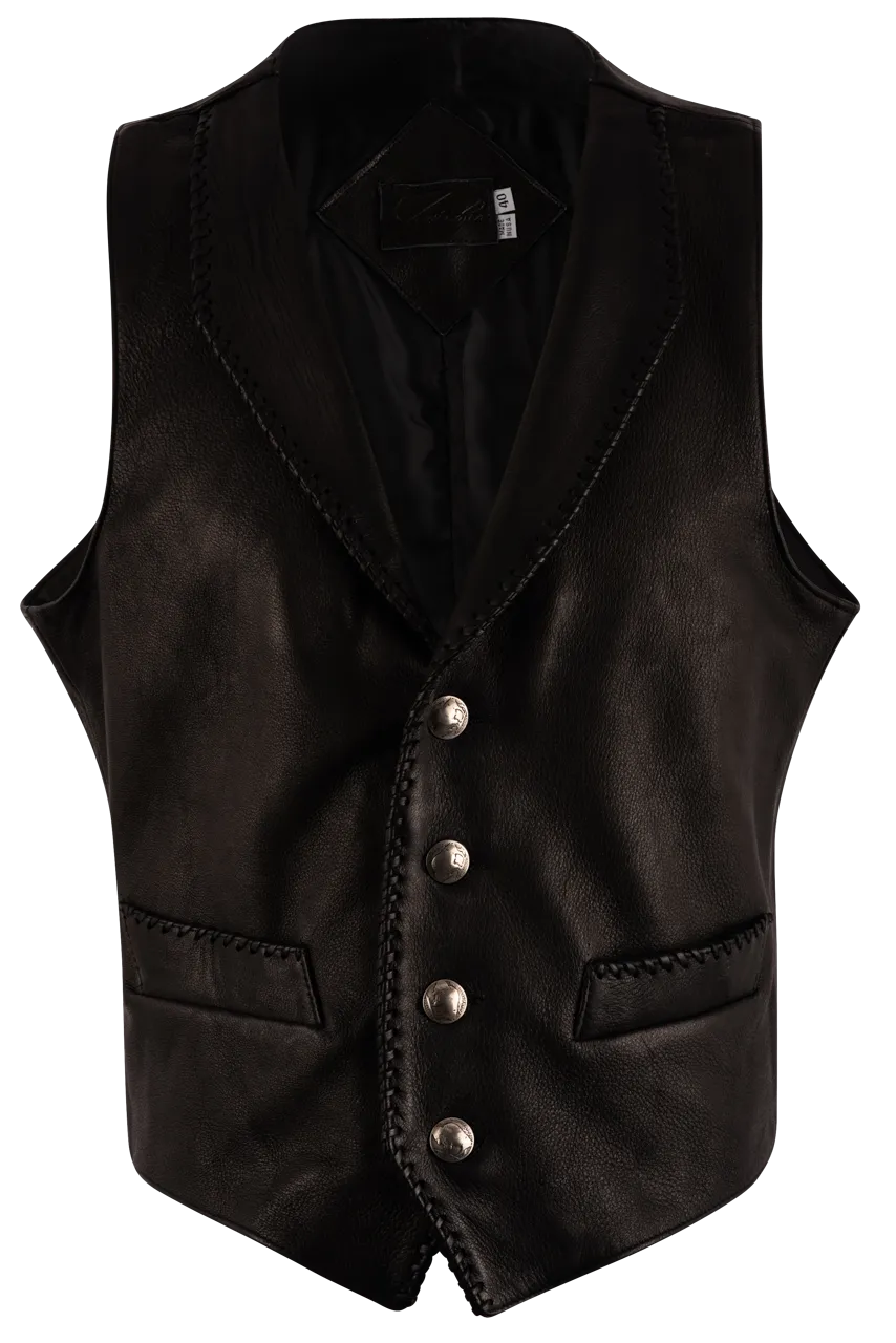 Continental Leather Deerskin Vest