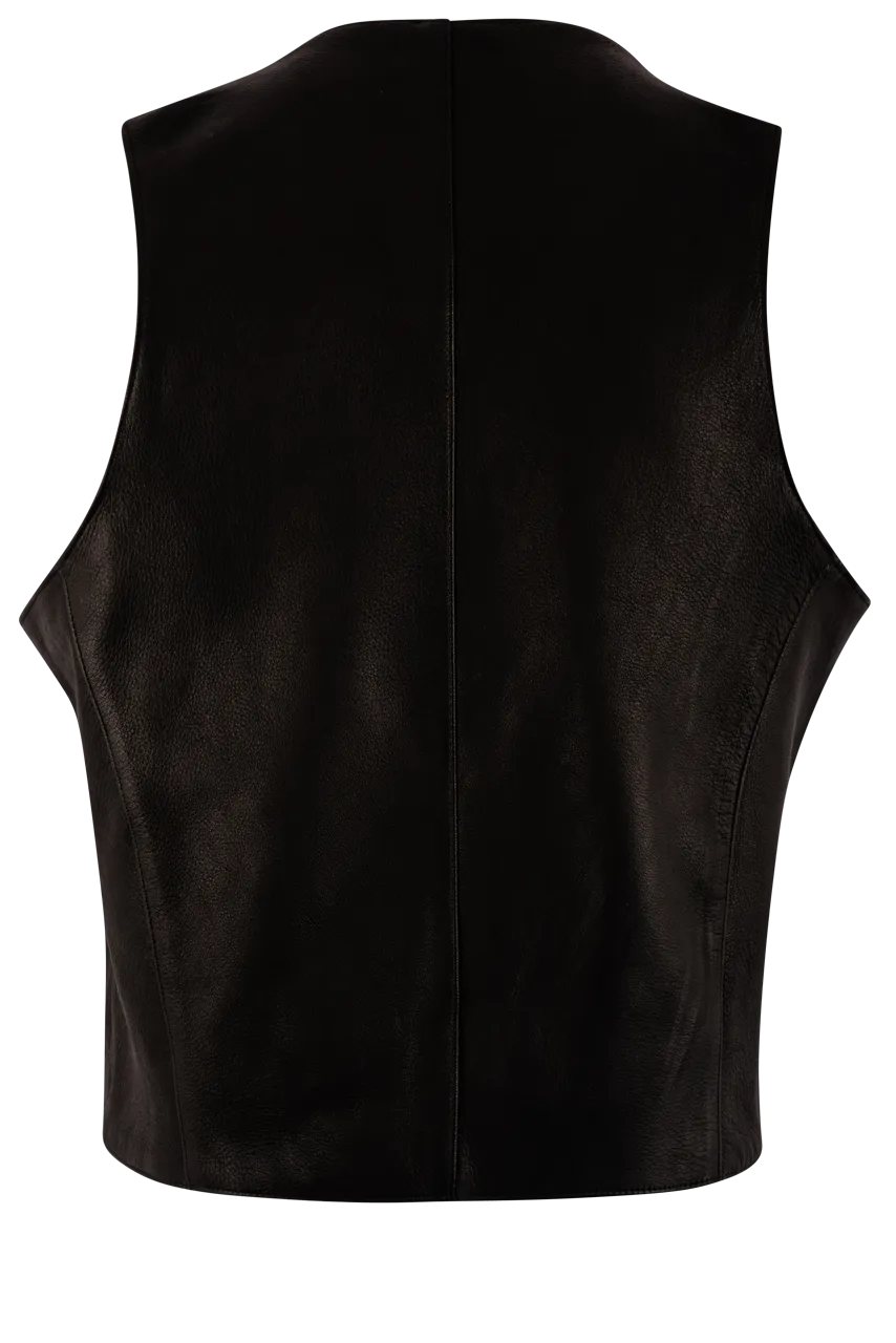 Continental Leather Deerskin Vest