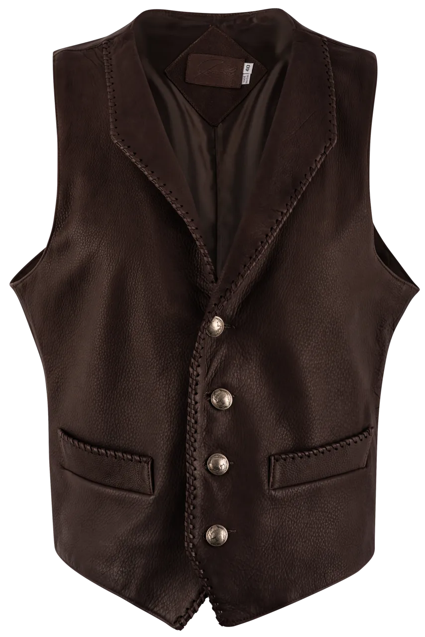 Continental Leather Deerskin Vest