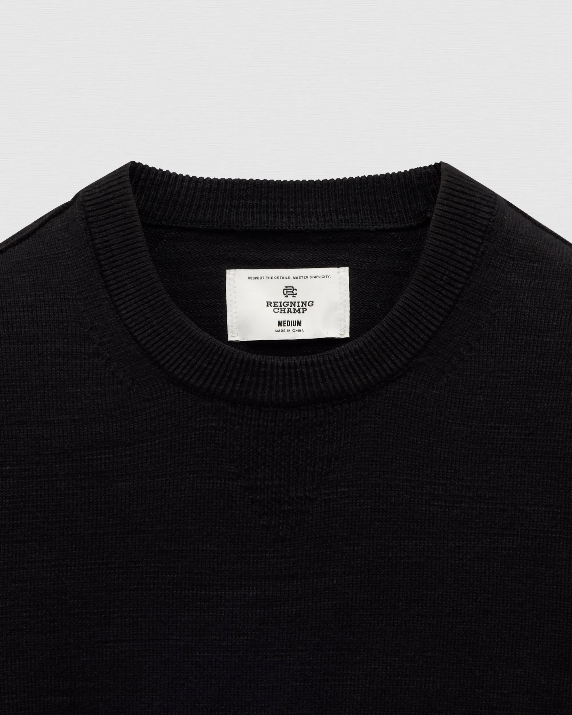 Cotton Slub Laurel Crewneck