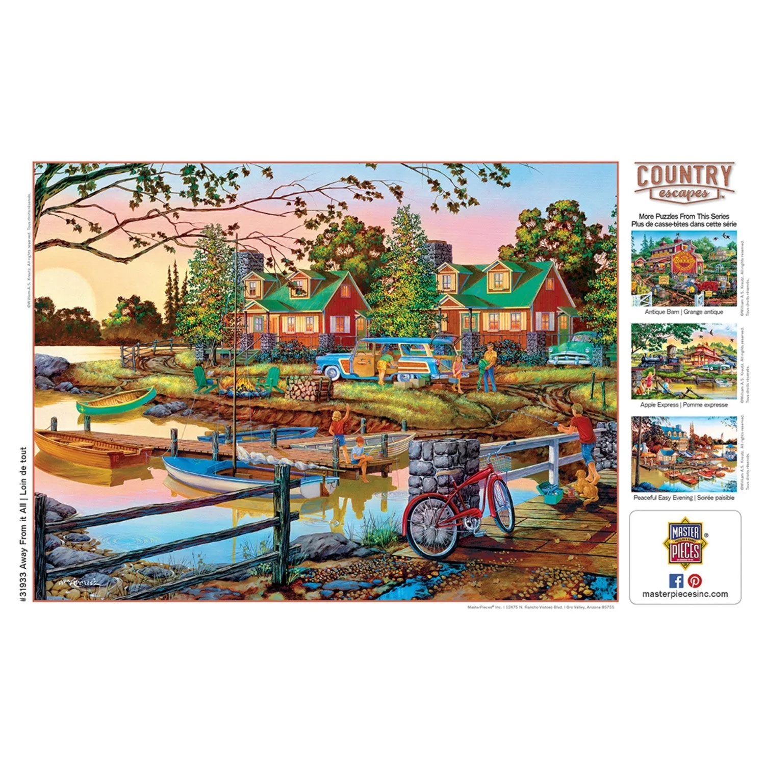 Country Escapes - Away from It All 550 Piece Jigsaw Puzzle