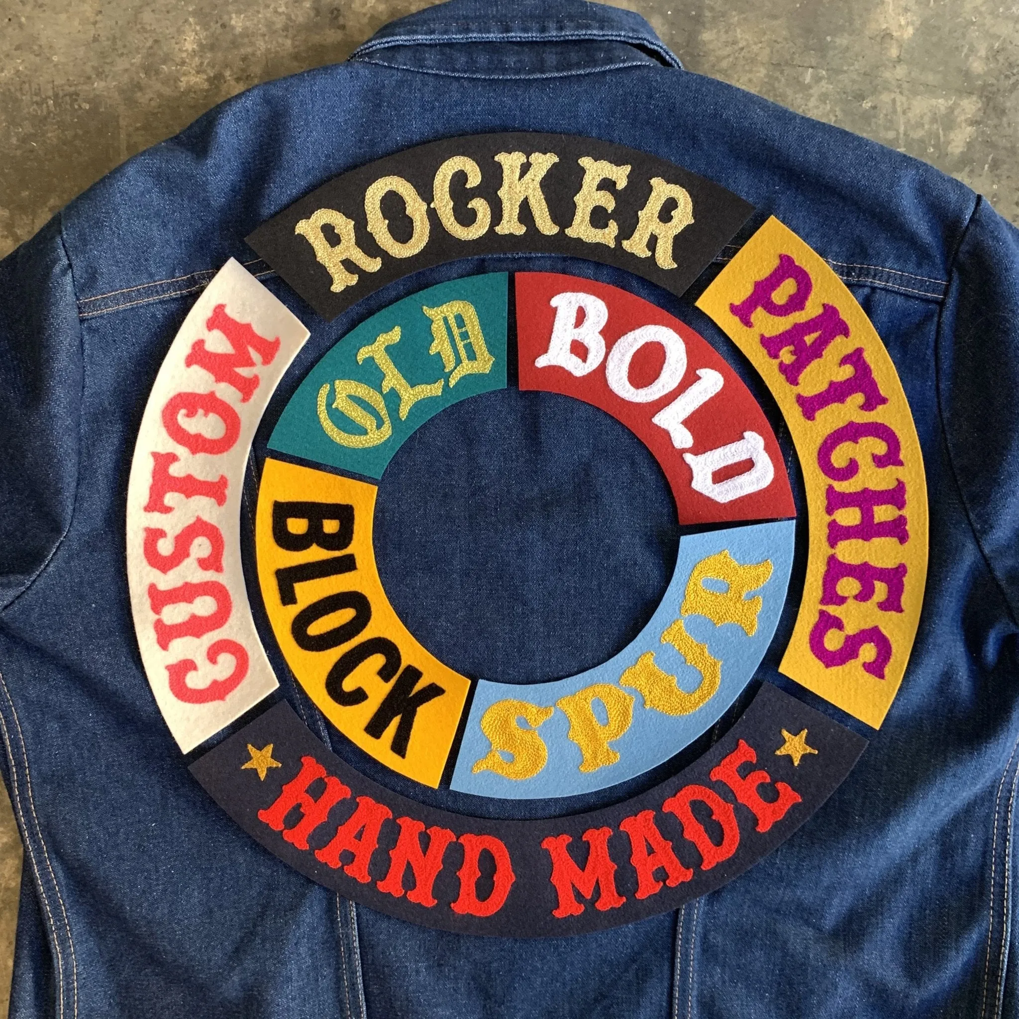 CUSTOM Chainstitch Rocker Patch