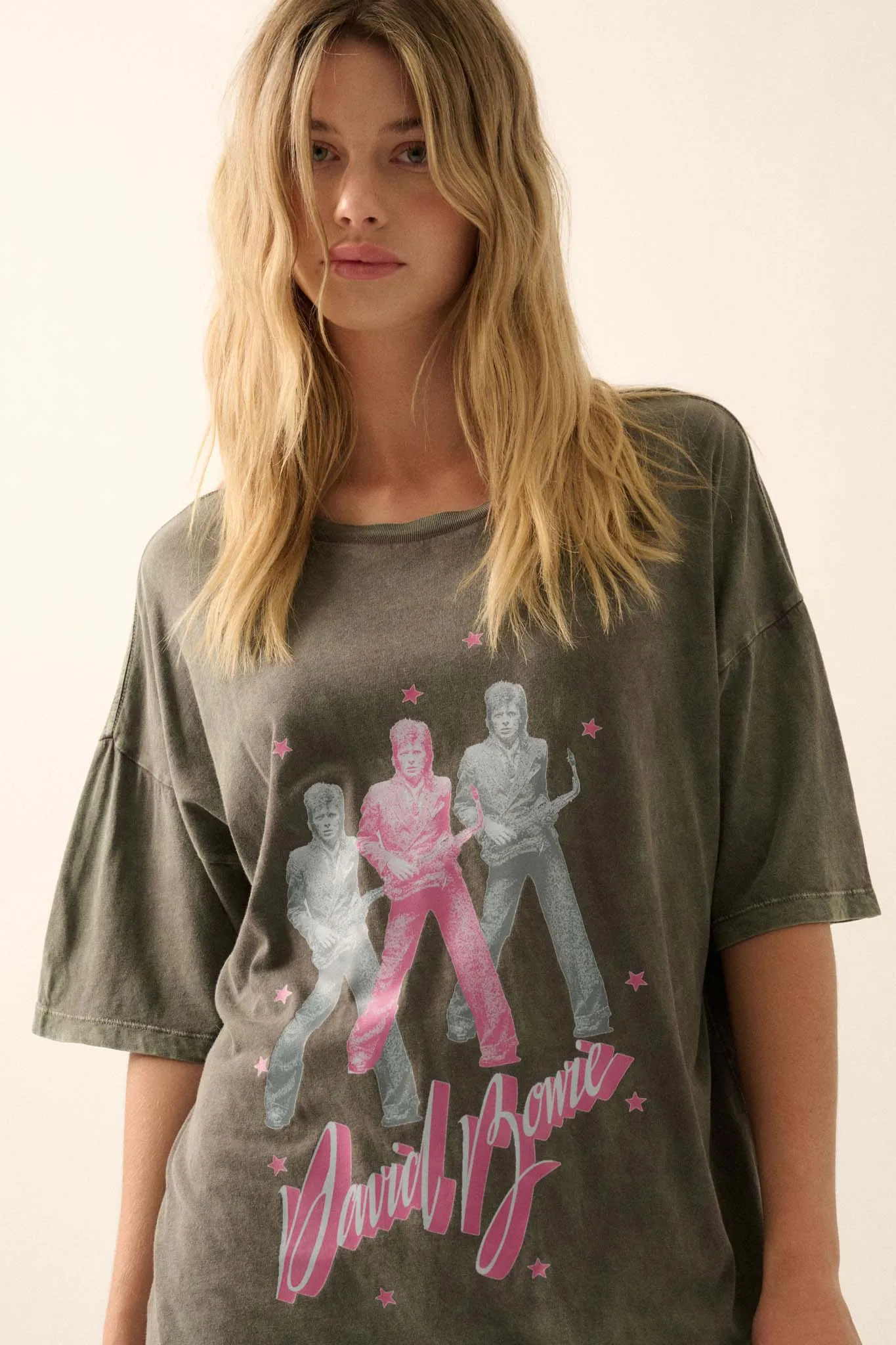 David Bowie Saxophone Oversize Graphic Tee