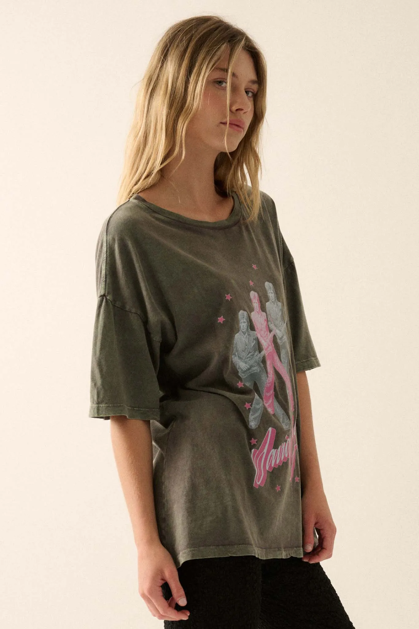 David Bowie Saxophone Oversize Graphic Tee