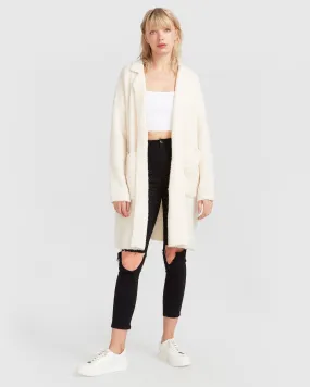 Days Go By Sustainable Blazer Cardigan - Cream