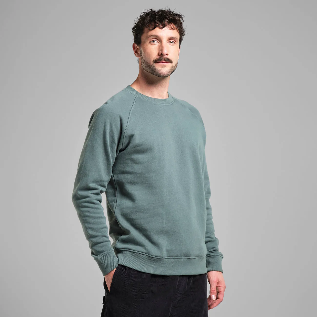 DEDICATED Malmoe Base sweatshirt forest green men