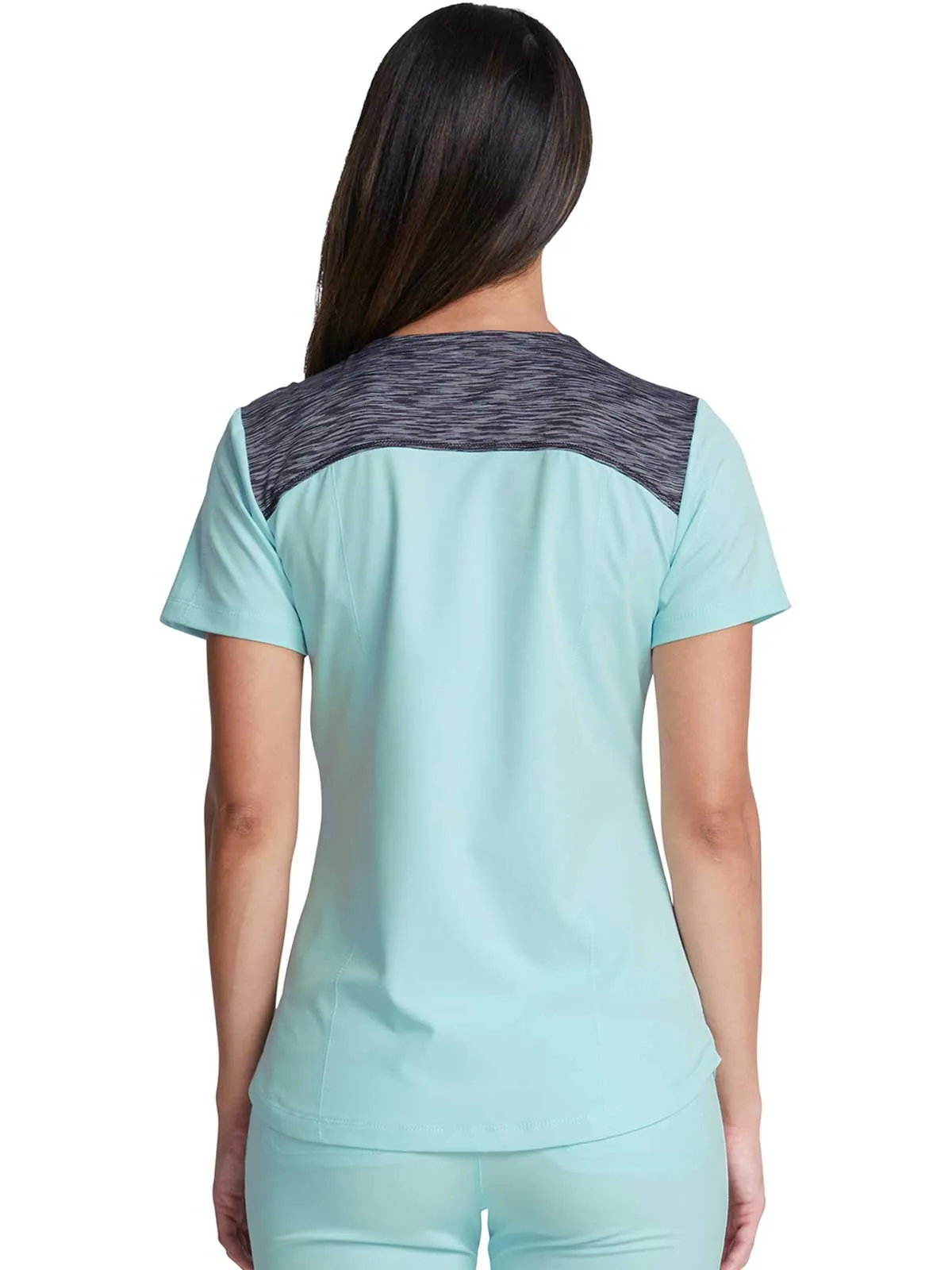 Dynamix -Women's V-Neck Solid Scrub Top