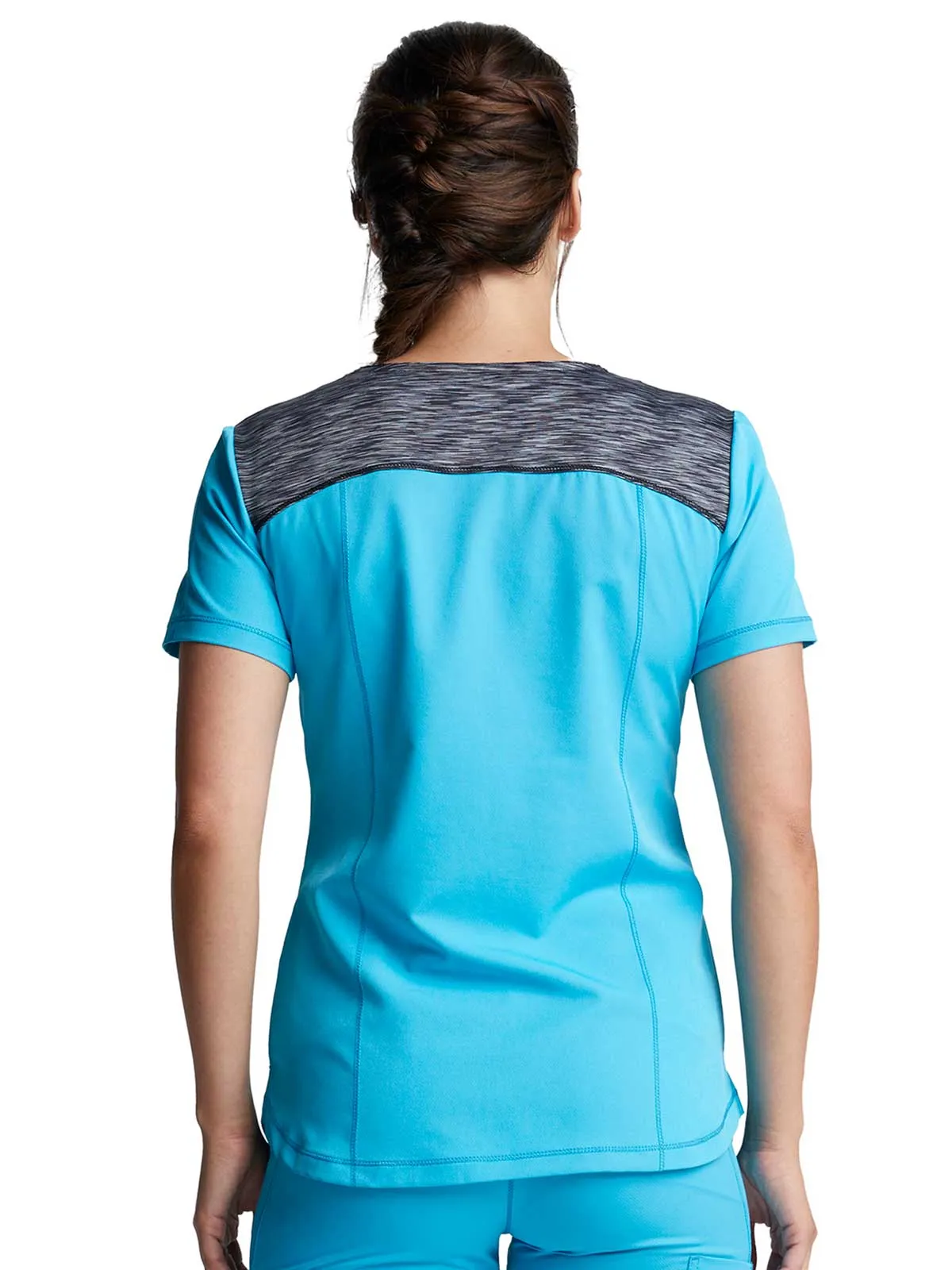 Dynamix -Women's V-Neck Solid Scrub Top