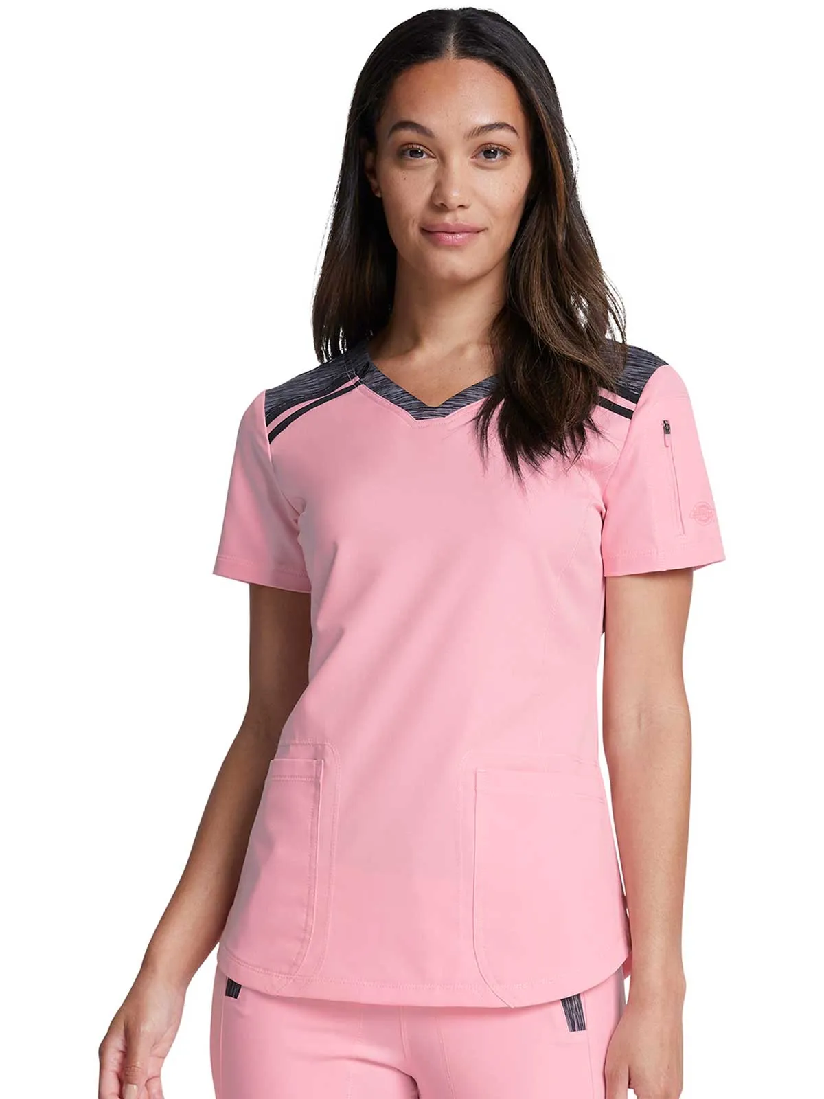 Dynamix -Women's V-Neck Solid Scrub Top