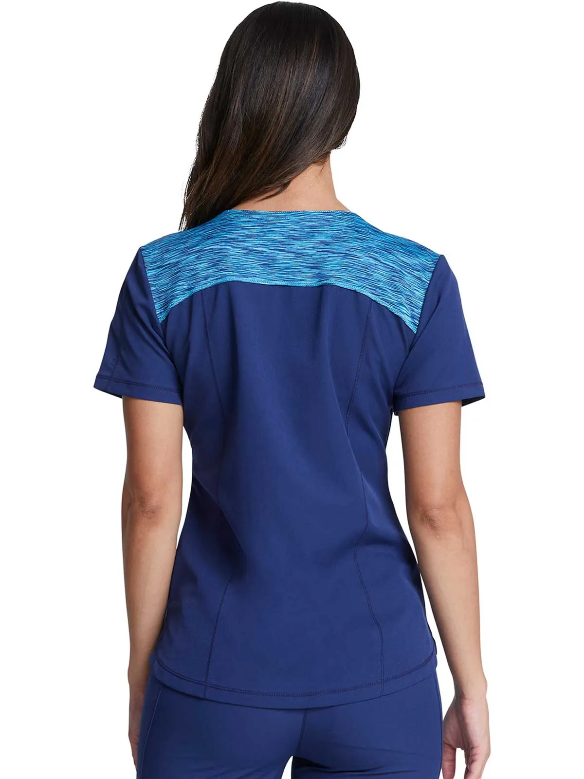 Dynamix -Women's V-Neck Solid Scrub Top