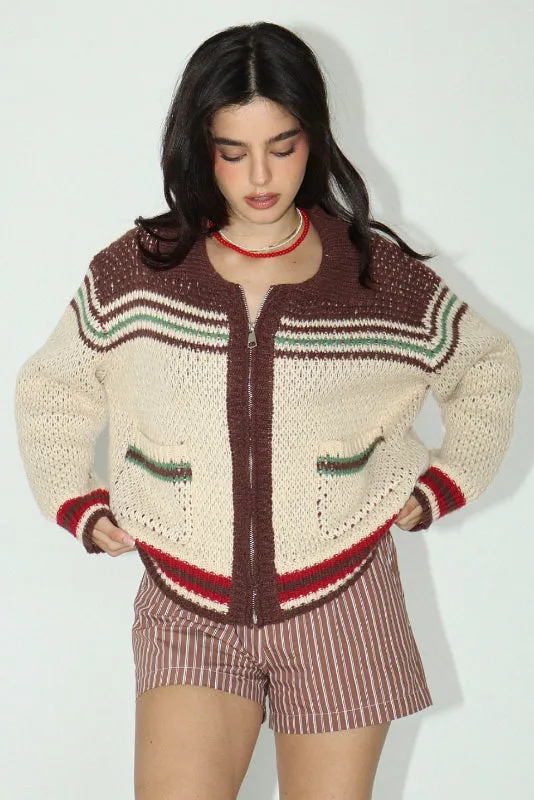 eastwood cardigan - chocolate