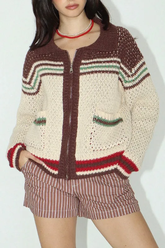 eastwood cardigan - chocolate