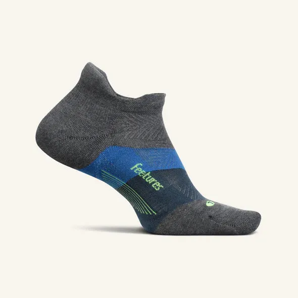 Elite Max Cushion No Show Tab Sock in Gravity Gray