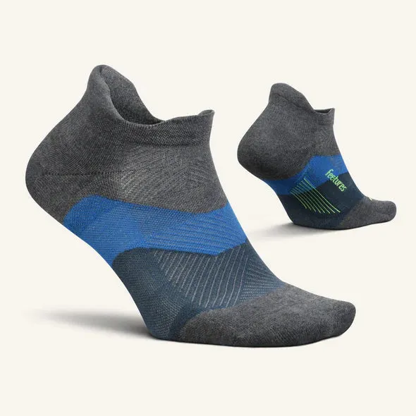 Elite Max Cushion No Show Tab Sock in Gravity Gray