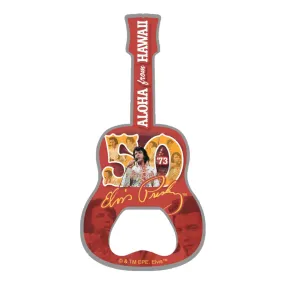 Elvis Aloha From Hawaii 50th Anniversary Guitar Magnet