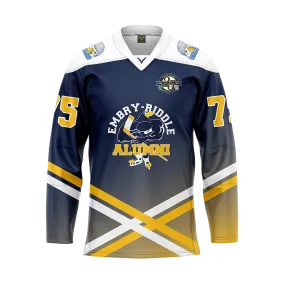 ERAU Blue 25th Anniversary Custom Replica Sublimated Jersey