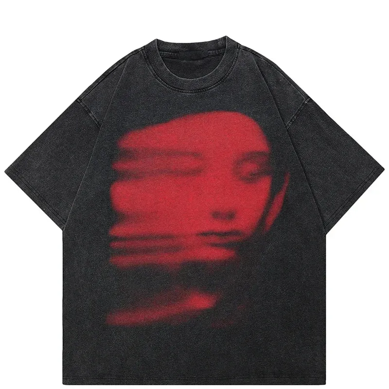 Face Shadow | Graphic Cotton T-Shirt