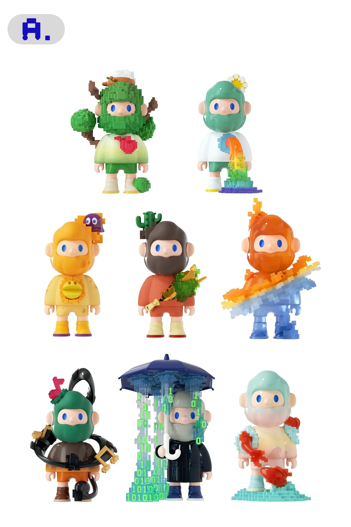 FARMER BOB Next Generation·Pixel Universe Series Blind Box A/B Set